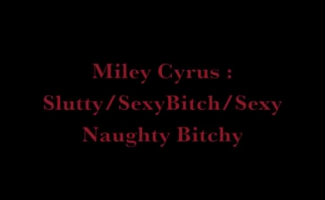 Garota De Provocação Miley Cyrus Tem Rabo Cheio