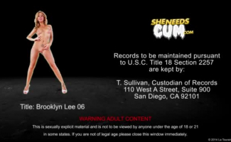 Brooklyn Lee Striptease Na Cama.